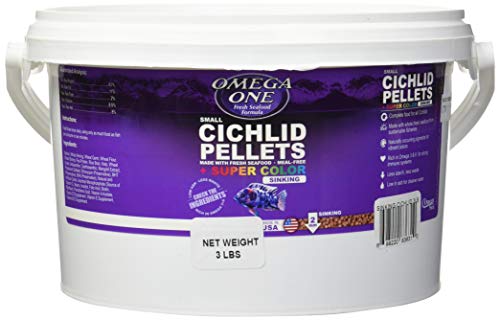Omega One Super Color Cichlid Lg Sinking Fish Pellets 3-lb