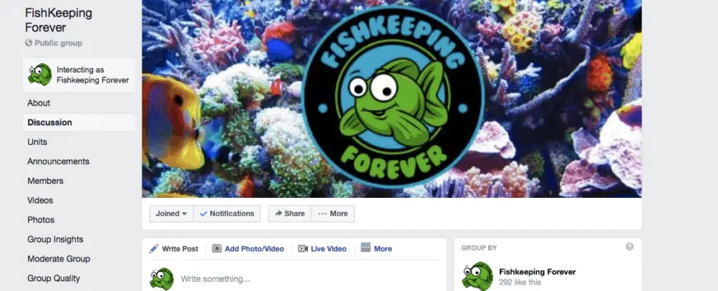 facebook group fishkeeping forever