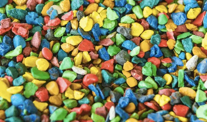 colored aquarium gravel